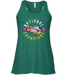 LSU Tigers College Football Playoff 2019 National Champions Schedule Fumble front Racerback Tank - KnowlegdeTee