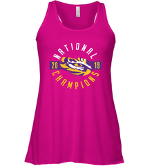 LSU Tigers College Football Playoff 2019 National Champions Schedule Fumble front Racerback Tank - KnowlegdeTee