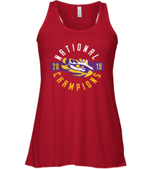 LSU Tigers College Football Playoff 2019 National Champions Schedule Fumble front Racerback Tank - KnowlegdeTee