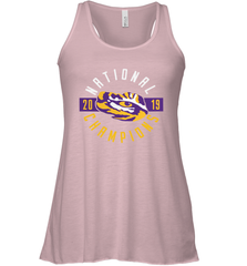 LSU Tigers College Football Playoff 2019 National Champions Schedule Fumble front Racerback Tank - KnowlegdeTee