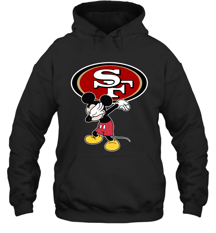 Dabbing Mickey Flippin' Love San Francisco 49ers Football Hoodie - KnowlegdeTee