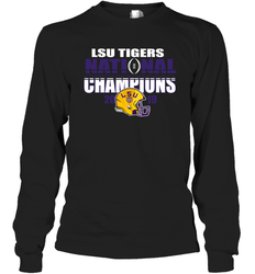 LSU Tigers Blue 84 College Football Playoff 2019 National Champions Glistening Long Sleeve T-Shirt - KnowlegdeTee