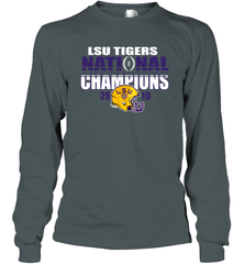 LSU Tigers Blue 84 College Football Playoff 2019 National Champions Glistening Long Sleeve T-Shirt - KnowlegdeTee