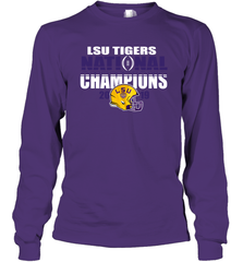 LSU Tigers Blue 84 College Football Playoff 2019 National Champions Glistening Long Sleeve T-Shirt - KnowlegdeTee
