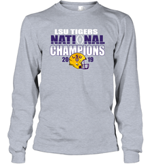 LSU Tigers Blue 84 College Football Playoff 2019 National Champions Glistening Long Sleeve T-Shirt - KnowlegdeTee