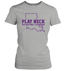 PLAY NECK LSU Tigers Shirt Women's T-Shirt - KnowlegdeTee