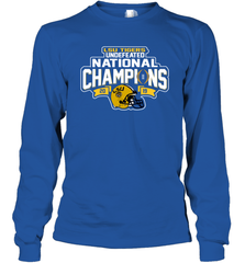 LSU Tigers Blue 84 College Football Playoff 2019 National Champions Dyed Football Long Sleeve T-Shirt - KnowlegdeTee