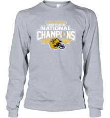 LSU Tigers Blue 84 College Football Playoff 2019 National Champions Dyed Football Long Sleeve T-Shirt - KnowlegdeTee