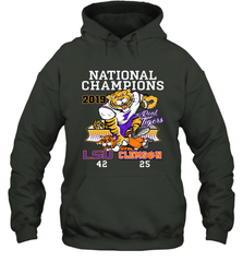 LSU Tigers College Football Playoff 2019 National Champions Score Hoodie - KnowlegdeTee
