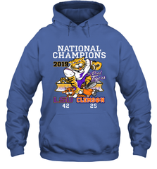 LSU Tigers College Football Playoff 2019 National Champions Score Hoodie - KnowlegdeTee