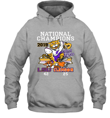 LSU Tigers College Football Playoff 2019 National Champions Score Hoodie - KnowlegdeTee