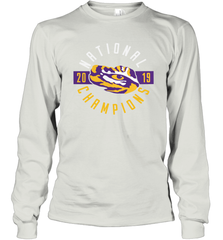 LSU Tigers College Football Playoff 2019 National Champions Schedule Fumble front Long Sleeve T-Shirt - KnowlegdeTee