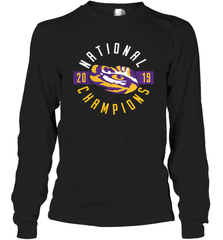 LSU Tigers College Football Playoff 2019 National Champions Schedule Fumble front Long Sleeve T-Shirt - KnowlegdeTee
