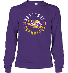 LSU Tigers College Football Playoff 2019 National Champions Schedule Fumble front Long Sleeve T-Shirt - KnowlegdeTee