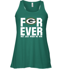 Green Bay Packers Fan ForEver Not Just When We Win Racerback Tank - KnowlegdeTee