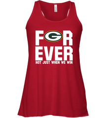 Green Bay Packers Fan ForEver Not Just When We Win Racerback Tank - KnowlegdeTee