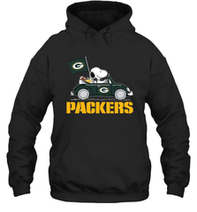 Snoopy And Woodstock Ride The Green Bay Packers Car NFL Shirts Hoodie - KnowlegdeTee