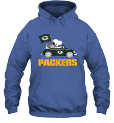 Snoopy And Woodstock Ride The Green Bay Packers Car NFL Shirts Hoodie - KnowlegdeTee