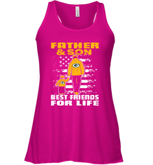 Green Bay Packers Best Dad ever Father And Son Best Friends For Life Racerback Tank - KnowlegdeTee