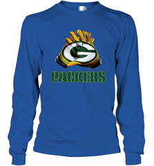 Green Bay Packers NFL Gloves Fan Gifts Long Sleeve T-Shirt - KnowlegdeTee