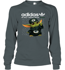 Baby Yoda Adidas All Day I Dream About Green Bay Packers NFL Shirts Long Sleeve T-Shirt - KnowlegdeTee