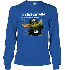 Baby Yoda Adidas All Day I Dream About Green Bay Packers NFL Shirts Long Sleeve T-Shirt - KnowlegdeTee