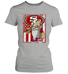 San Francisco 49ers Mascot USA Flag Women's T-Shirt - KnowlegdeTee