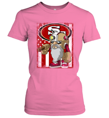 San Francisco 49ers Mascot USA Flag Women's T-Shirt - KnowlegdeTee