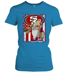 San Francisco 49ers Mascot USA Flag Women's T-Shirt - KnowlegdeTee