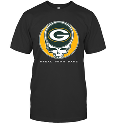 Green Bay Packers Grateful Dead Steal Your Base Fan Gift T-Shirt - KnowlegdeTee