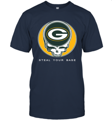 Green Bay Packers Grateful Dead Steal Your Base Fan Gift T-Shirt - KnowlegdeTee