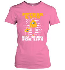 Green Bay Packers Best Dad ever Father And Son Best Friends For Life Women's T-Shirt - KnowlegdeTee