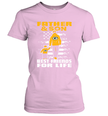 Green Bay Packers Best Dad ever Father And Son Best Friends For Life Women's T-Shirt - KnowlegdeTee